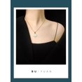 thumbnail image 4 of 26 English Letters (A-Z) Necklace For Women Titanium Steel Stainless Steel Pendant Necklace Pearl Shell Oil Drop Necklace As Gift For Wife , Daughter, Friend, 4 of 8