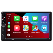 Roinvou Double Din Car Stereo with Apple Carplay,  7 Inch- Touch Screen Car video radio player for VW Nissan Hyundai Kia Toyota, Bluetooth USB, MP3,FM Radio Receiver ,Siri Voice Assistant