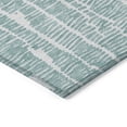 thumbnail image 4 of Addison Rugs Chantille Indoor/Outdoor Transitional Lines Teal Washable Round Rug, 8' x 8', 4 of 6