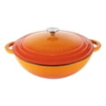 thumbnail image 5 of Summerset Enamel Cast Iron Dutch Oven Pan & Pot Casserole Skillet (Non-Stick 5 Quart, Orange), 5 of 5