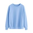 thumbnail image 3 of ManHanLi Women Solid Color Crew Neck Raglan Long Sleeve Sweatshirt, 3 of 8