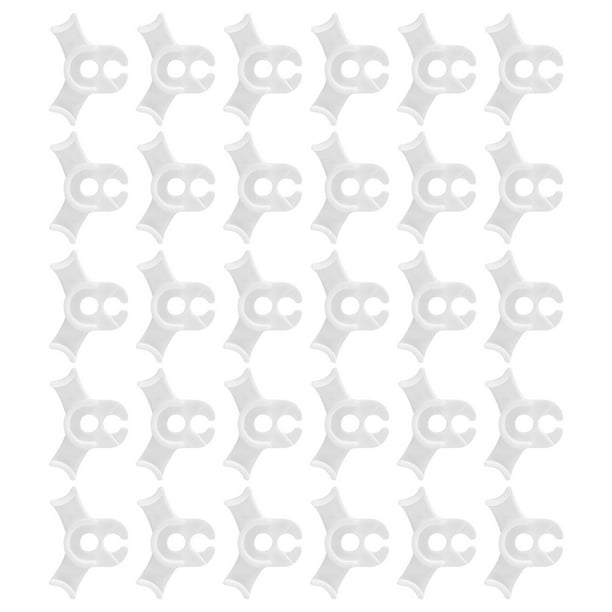 Billuyoard 30 pack/lote Clips de plantas para plantas trepadoras controlan la altura y la forma con Clips de entrenamiento de estrés fáciles Jardín y Patio Blanco