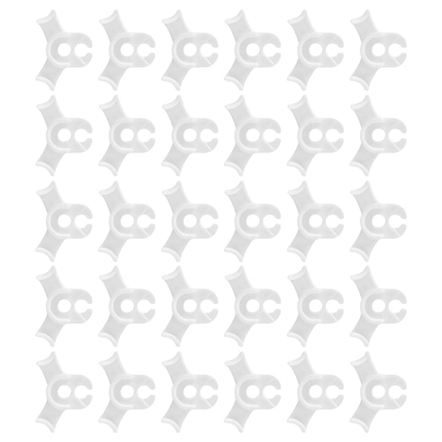 Youkk 30pcs/set Plant Clips For Climbing Plants Control Height And Shape With Ease Prevent Stem Slippage White 1Set
