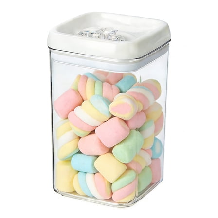 GARITIN Airtight Food Storage Containers with Lids, Plastic Canister for Kitchen Pantry Organization, Clear