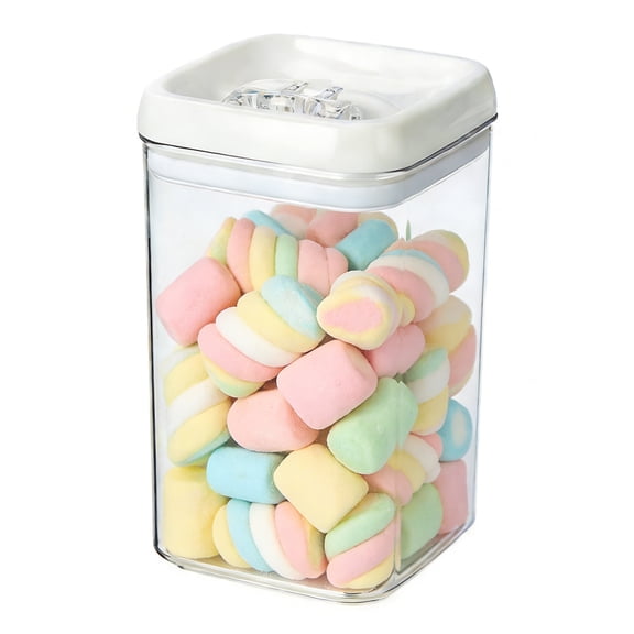 GARITIN Airtight Food Storage Containers with Lids, Plastic Canister for Kitchen Pantry Organization, Clear