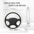 thumbnail image 3 of Uemuo Rabbit Blowing Dandelions Printed Car Elastic Steering Wheel Cover - Universal Car Accessory for Diverse Cars Anti-Slip, and Comfortable- 15", 3 of 8
