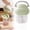 Green, variant on Electric Garlic Masher & Meat Grinder, Beige, 17*12cm Vegetable nutrient puree stirring,Food blender,Carbon steel-Beige