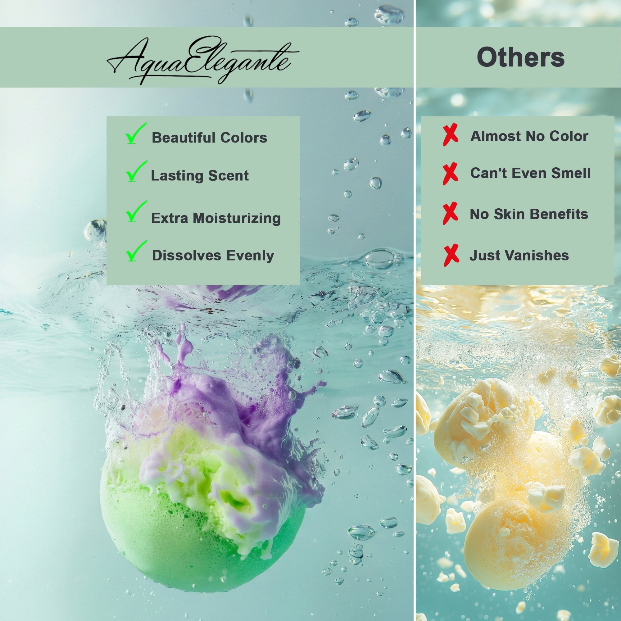 Aqua Elegante Tropical Fruit Bath Fizzies Set - 12 Large Bubble Bathbombs With Natural Essential Oils