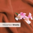 thumbnail image 6 of CGK Linens 6-Piece Extra Deep Pocket Sheet Set With Extra Matching Pillowcases - Queen Size Bed Sheets Fits 18"-24" Mattresses, Terracotta, 6 of 7