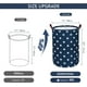 thumbnail image 3 of Bolsa de almacenamiento grande de 50 cm, cesto para ropa sucia con cordón, plegable, de gran capacidad (azul estrella, grande), 3 of 5