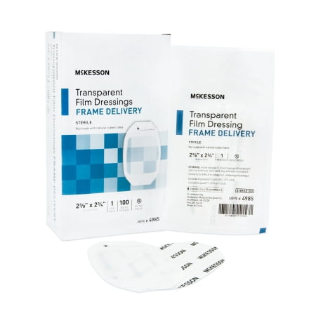 Suresite Transparent Film Dressing - McKesson Octagon Transparent Film Dressing 4985, Box of 100