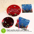 thumbnail image 2 of Juego de vajilla de fiesta Grencian Spider Birthday Serves 24, 2 of 7