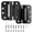 Matte Black, variant on WellMade 4 in. Self-Closing Spring Hinge, Satin Nickel Steel Adjustable Door Hinge with Screws and Tools, 2 pack