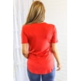 thumbnail image 2 of Simple as That V neck Tee, 2 of 3