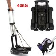 thumbnail image 1 of Foldable Travel Luggage Shopping Cart Trolley Folding Portable Aluminium 40KG Black Hand, 1 of 13