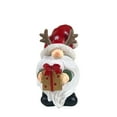 thumbnail image 2 of 2Pcs 4.33" Christmas Gnomes Decor Resin Figurines with Red Hats and Snowflake Design, Cute Collectible Holiday Statue for Table Decor, Happy Xmas Gift to Celebrate Festive Home Centerpiece Decoration, 2 of 6
