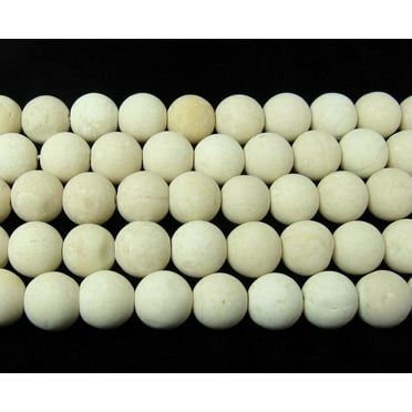 4mm White Petrified Wood Agate Matte Round Beads Genuine Gemstone Natural Jewelry Making