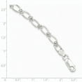 thumbnail image 2 of Sterling Silver Polished Oval Link Bracelet (Weight: 8.1 Grams, Length: 7.5 Inches), 2 of 2