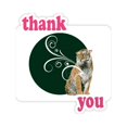 thumbnail image 1 of Feline Tigers Fierce Patterns Thank You Stickers Quote Grateful, 1 of 3