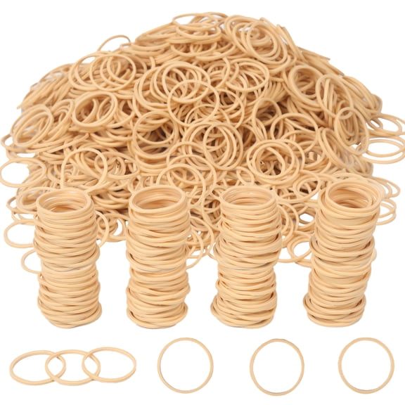 Rubber Bands Size #10 Beige About 800pcs 1inch Elastic Rubber Bands,for Office Supplies