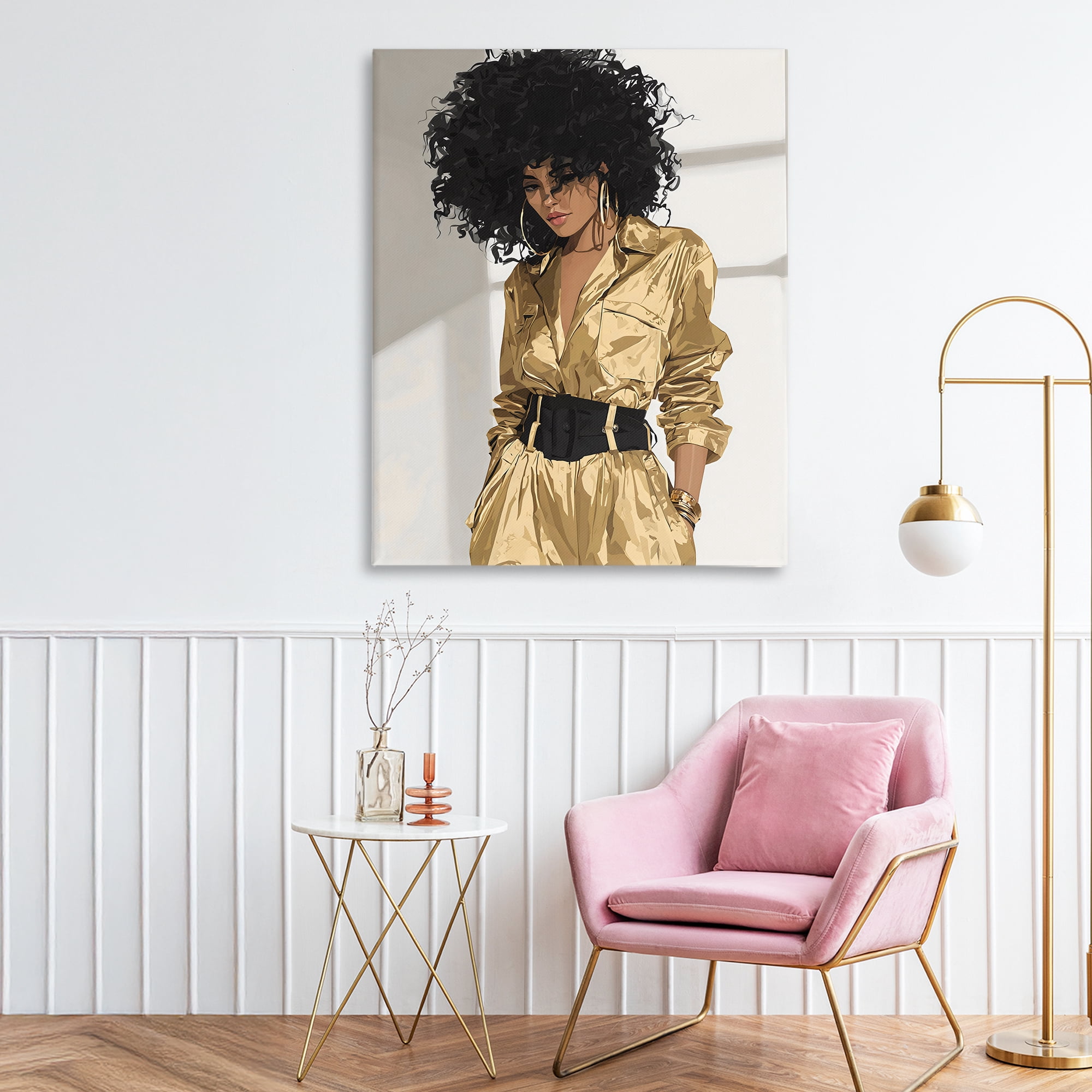 Stupell Industries Elegant Woman in Chic Jumpsuit Canvas Wall Art, design by Franklyn Gregory