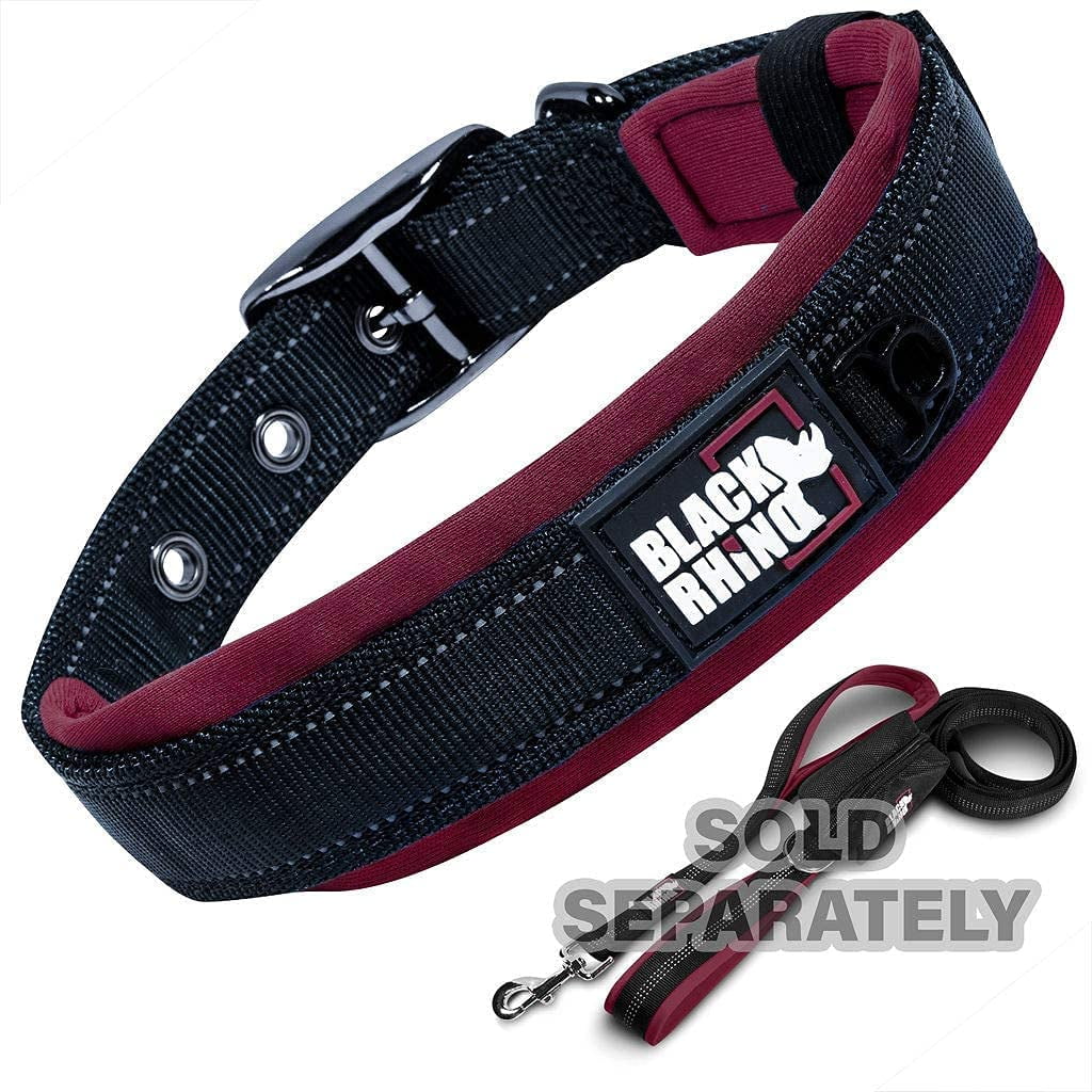 Black rhino top dog collar