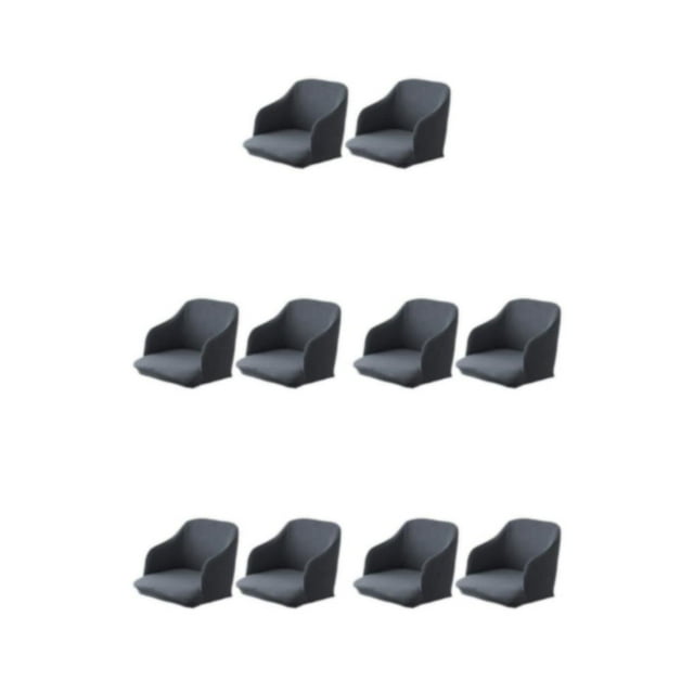Wweixi 2x Revitalize Armchair High Elasticity Easy Care And Quick Installation Chair darkgray 5Set