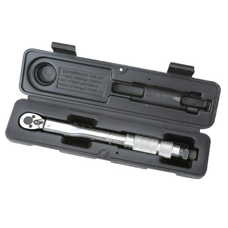 

WGOUP 1/4 inch DR Drive Mini Adjustble Clicker Torque Torq Click Tool Black