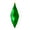 Green, variant on Vickerman 8" Seafoam Green Matte Swirl Finial Ornament, Pack of 6