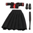 thumbnail image 2 of HILABEE 1/12 Female Action Figure Sailor Uniform Accessory Practical Outfit Clothing Black Long Skirt, 2 of 7
