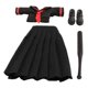 thumbnail image 2 of Conjunto de ropa marinera a escala 1:12, camisa corta, falda, minivestido resistente para mujer. Falda larga negra, 2 of 7