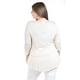 thumbnail image 3 of Blusa con detalle de encaje Roman Fashion /Tallas Extras, 182 (Beige) beige 40, 3 of 6