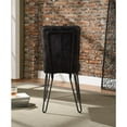 thumbnail image 4 of Acme Furniture Hosmer Side Chair (Set-2), Black Top Grain Leather & Antique Black Dining Room Furniture, 4 of 15