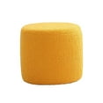 thumbnail image 2 of Reposapiés Taburete Reposapiés Banco Taburete Estable Silla de Asiento Sofá Taburete de té Taburete cilíndrico pequeño para Entrada Dormitorio Oficina amarillo BLESIY Escabel, 2 of 8