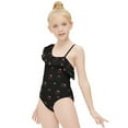 thumbnail image 3 of Hello Kitty Girls One Piece Swimsuits Hawaiian Ruffle Swimwear Beach Bathing Suit Outfits, 3 of 7