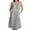 #0073-Gray, variant on Ailaofu Women's Slub Linen Cotton Sleeveless Button Down Dress with Pockets Summer Beach Dress