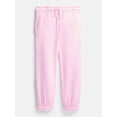 thumbnail image 3 of Athletic Works Girl's Active Fleece Crewneck Sweatshirt and Fleece Jogger Sweatpants Set, 2-Piece, Sizes 4-18 & Plus, 3 of 5