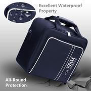 omarando Carrying Case for Xbox Bag,Compatible with XBOX SERIES X/S, Accessory Storage for Xbox Games and Accessories,with Game Pad Protection Box (Black-White)