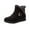 Black, variant on Winter Savings Clearance! PEZHADA Women's Ankle Boots,Boots for Women,Large Size Insulation Outdoor Women Snow Boots Round Toe Shoes Slip On Casual Zipper Boots Brown
