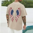thumbnail image 5 of Taqqpue 4th Of July Merica Abe Boys Men Women American Flag Short Sleeve Memorial Day T-Shirt M-4XL, 5 of 6