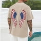 thumbnail image 5 of Tops para hombre, blusas y camisas de cuello redondo y manga corta para hombre, blusas casuales de moda con cuello redondo y estampado para hombre, blusas de poliéster para hombre., 5 of 6