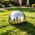 thumbnail image 6 of YuanGuangQ Stainless Steel Semi Circular Ball, Metal Gazing Sphere for Table Decor, Decorative Polished Ornament for Room Shelf Centerpiece, 6 of 6