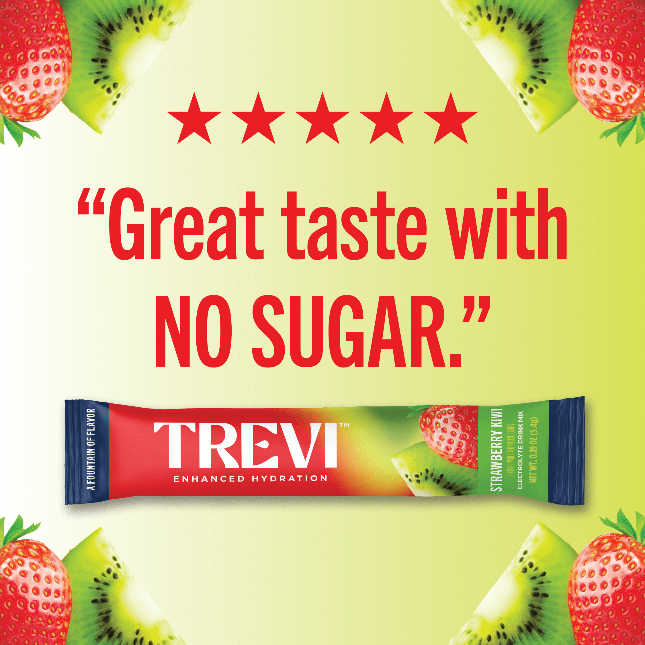 Trevi Sugar Free Electrolyte Drink Mix - 14 Count - Strawberry