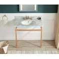 thumbnail image 5 of ANZZI Verona 34.5 in. Console Sink in Rose Gold with Carrara White Counter Top, 5 of 8