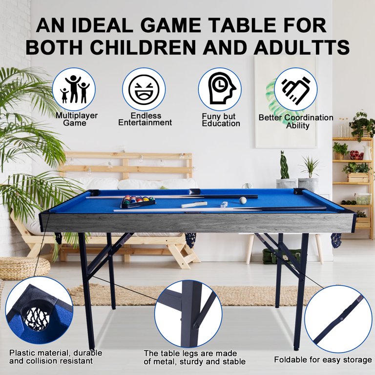 5ft Multi-Function 5 in 1 Steady Combo Game Table, Hockey Table