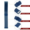 thumbnail image 5 of Uxcell Stainless Steel Mesh Watch Band 22mm Quick Release Magnetic Clasp, Blue, 5 of 6