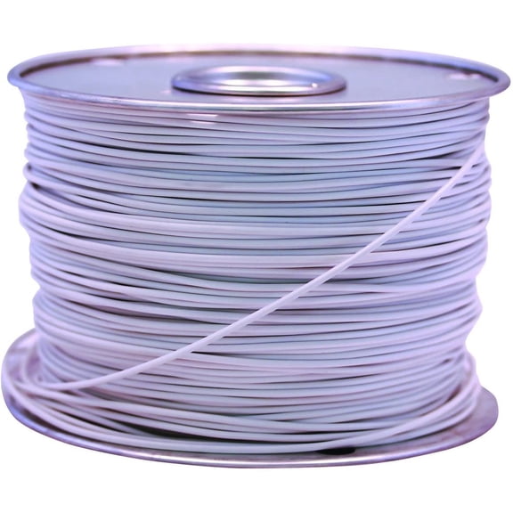 Coleman Cable Primary Wire 100ft. Spool White Bulk