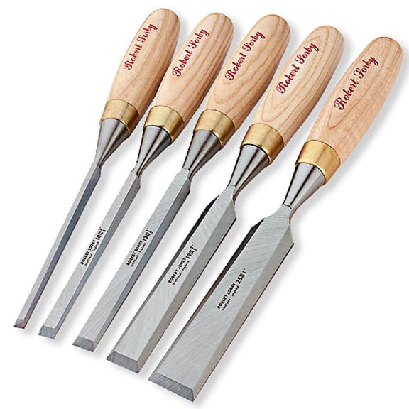 5Pc. Robert Sorby #5530 Sheaf River Bevel Chisel Set Tapered