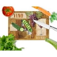 thumbnail image 2 of Carolines Treasures PTW2045LCB Vino Wine Glass Cutting Board Large, 12H x 16W, multicolor, 2 of 2