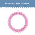 thumbnail image 5 of Hello Hobby Small Round Knitting Loom Kit, 5.5-Inch, 24-Peg, 3-Piece Set, 5 of 10